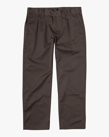 Pantalones Rvca Americana Chino Hombre Chocolate | UCOND99340