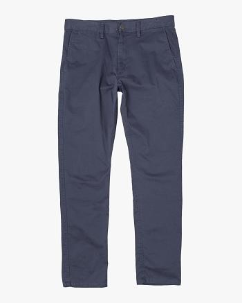 Pantalones Rvca Daggers Chino Hombre Azules | COZDE70664