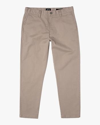 Pantalones Rvca HITCHER Hombre Kaki Oscuro | MCOHR80696