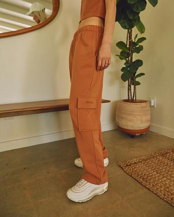 Pantalones Rvca Test Drive Cargo Mujer Amber | COCIF59864