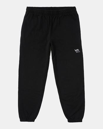 Pantalones Rvca VA Essential Hombre Negras | DCOKV96791