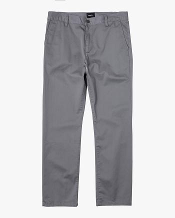 Pantalones Rvca Weekend Stretch Chino Hombre Smoke | LCOSX20122