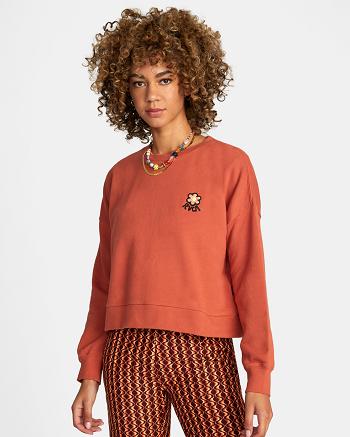 Ropa De Casa Rvca Vibe Terry Pullover Mujer Cinnamon | COEGJ33778