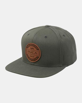 Sombreros Rvca Atlas Snapback Hombre Verde Oliva | ECOHC83886