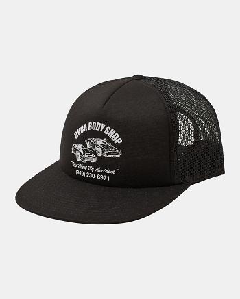 Sombreros Rvca Body Shop Trucker Hombre Negras | ACODF45526