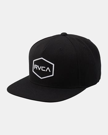 Sombreros Rvca Commonwealth Snapback Hombre Black/White | COJZR30020