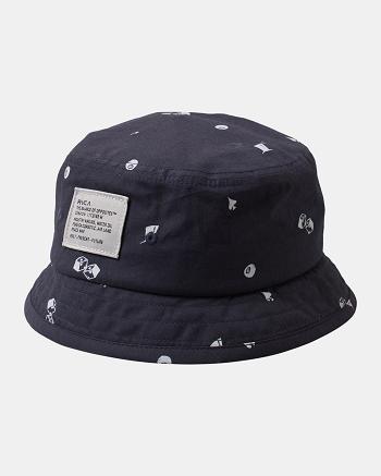 Sombreros Rvca Degenerate Bucket Hombre Negras | UCOTG95923