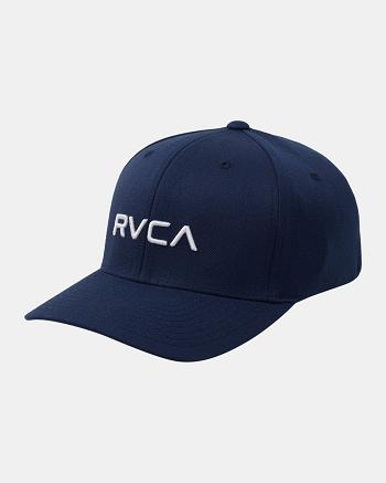 Sombreros Rvca Flex Fit Hombre Azul Marino | LCOSX77780