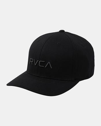 Sombreros Rvca Flex Fit Hombre Negras | BCOSO96983