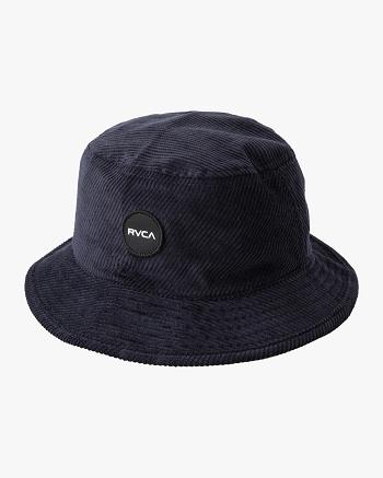 Sombreros Rvca Fornido Cord Bucket Hombre Azules | XCOGW11902