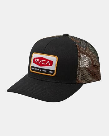 Sombreros Rvca Mission Trucker Hombre Negras | ZCOMJ85282