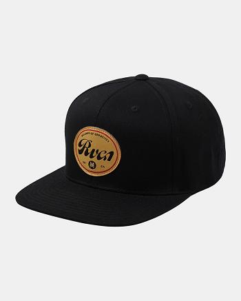 Sombreros Rvca Pils Snapback Hombre Negras | COJVR67752