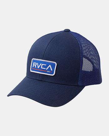 Sombreros Rvca Ticket Trucker III Hombre Azul Marino | COJZR68129