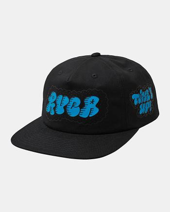 Sombreros Rvca Times Up Snapback Hombre Negras | COXBR34283