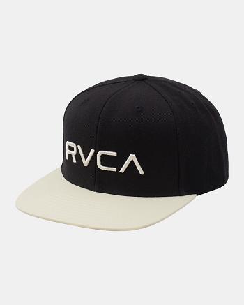 Sombreros Rvca Twill Snapback II Hombre Black/White | UCOTG31468