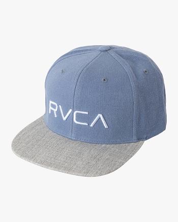 Sombreros Rvca Twill Snapback II Niño Blue/Grey | COJVR24195