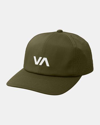 Sombreros Rvca Vent Perforated Clipback II Hombre Verde Oliva | COJZR48081