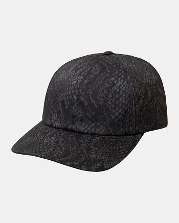 Sombreros Rvca Vent Perforated Clipback II Hombre Negras Serpent | DCOVO76264