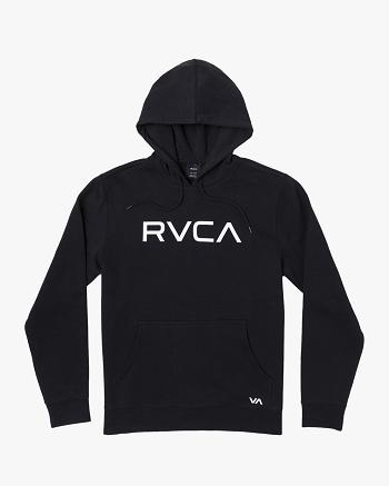 Sudadera Con Capucha Rvca Big RVCA Pullover Hombre Negras | ACODF81376