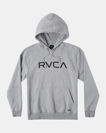 Sudadera Con Capucha Rvca Big RVCA Pullover Hombre Athletic Heather | COICD82302