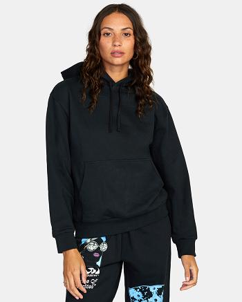 Sudadera Con Capucha Rvca PTC Mujer Negras | COZPD72296