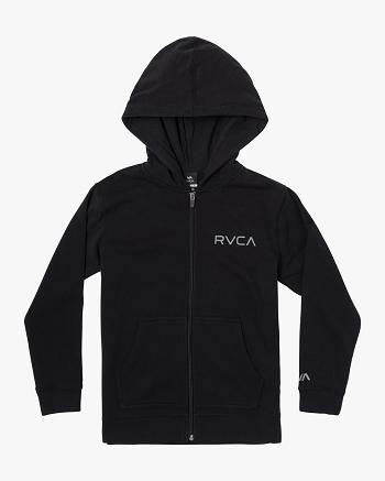 Sudadera Con Capucha Rvca Ripper II Zip-Up Niño Negras | CODFL15151