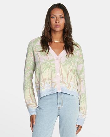 Suéteres Rvca For The Record Cardigan Mujer Multi | ZCONQ73495