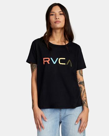 T shirts Rvca Big RVCA Mujer Negras | CODYB17718