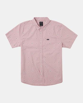 T shirts Rvca Do Print Corta Sleeve Hombre Pale Mauve Multi | YCOVQ83793