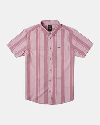 T shirts Rvca Do Stretch Stripe Corta Sleeve Hombre Lavanda | BCOSO66992