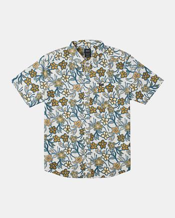 T shirts Rvca Evening Floral Hombre Plateadas | PCOER25868