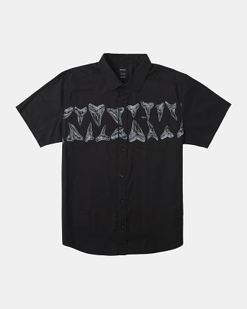 T shirts Rvca Hawaii Horton Corta Sleeve Hombre Negras | FCOHY85143