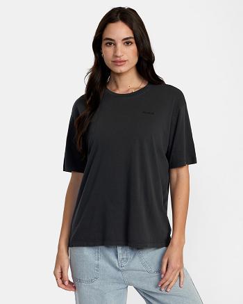 T shirts Rvca PTC Anyday Mujer Negras | XCOGW58240