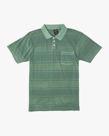 T shirts Rvca PTC Board Stripe Polo Hombre Cactus | COJKU39416