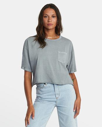 T shirts Rvca PTC Pocket Mujer Monument | COCVG16609