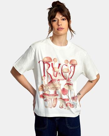 T shirts Rvca Terrarium Anyday Mujer Blancas | COQAV63423