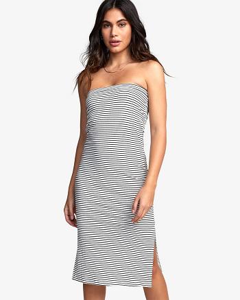 Vestido Rvca STEADY DRESS Mujer Blancas | ECOHC32952