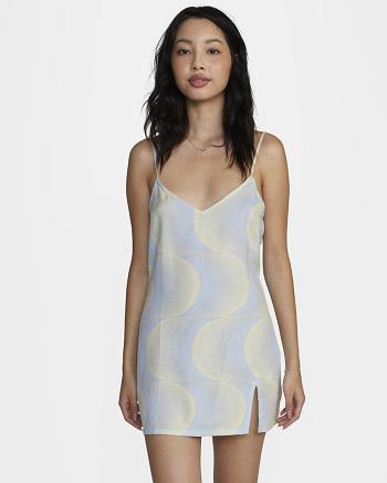 Vestido Rvca Slip Up Slip Mujer Azules | COJKU16877